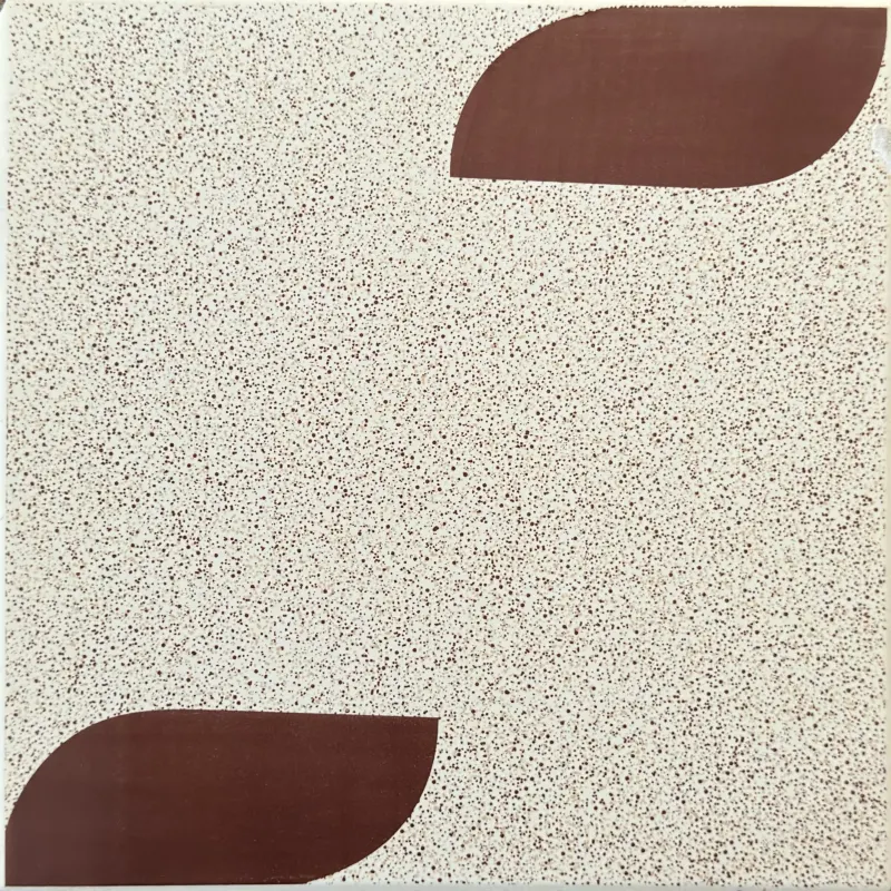 Carrelage granité beige à décor feuille 30x30 – 211