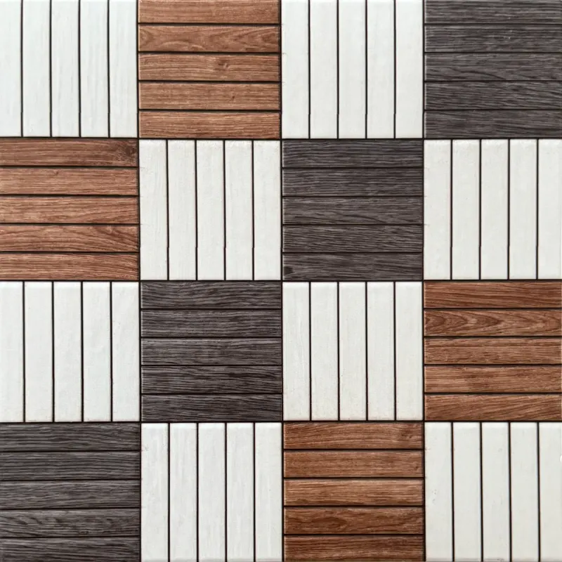 Carrelage mosaïque bois damier 30x30 – 4301