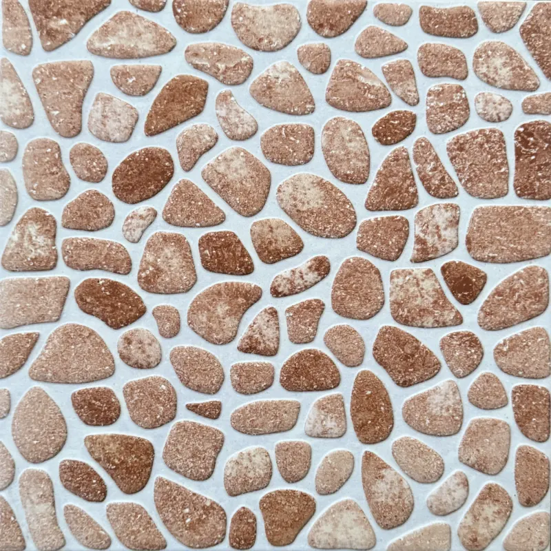 Carrelage mosaïque galets rosés 30x30 – 4804