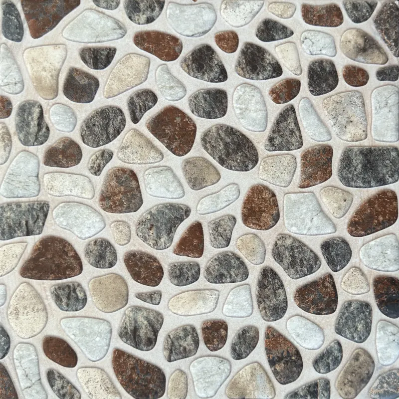 Carrelage mosaïque galets pierre 30x30 – 4812
