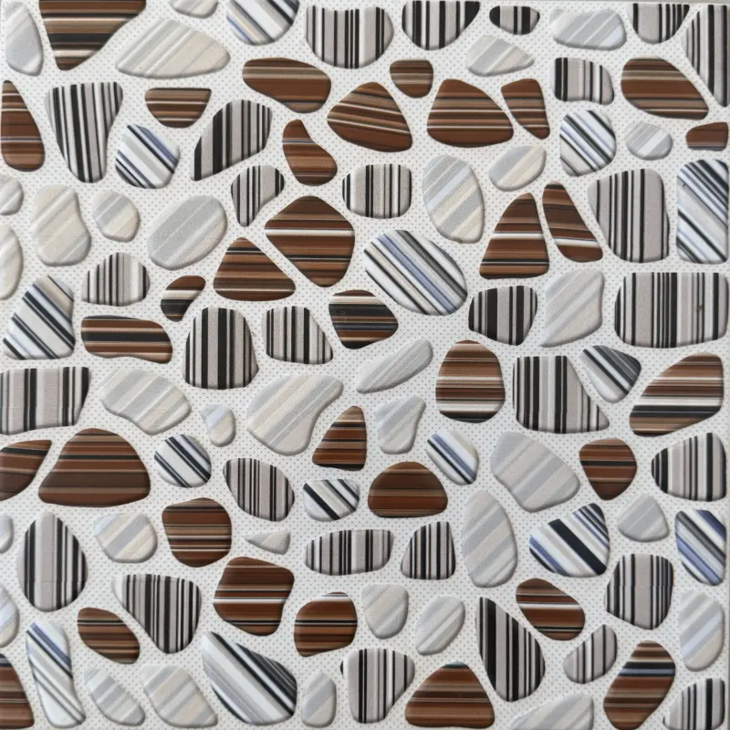 Carrelage effet galets rayés 30x30 – 4819