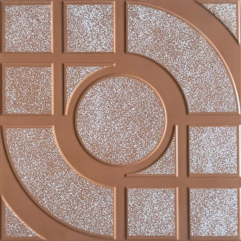 Carrelage extérieur relief géométrique terracotta 30x30 – ARC-204