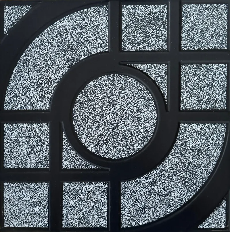 Carrelage décor géométrique noir et blanc 30x30 – ARC-203