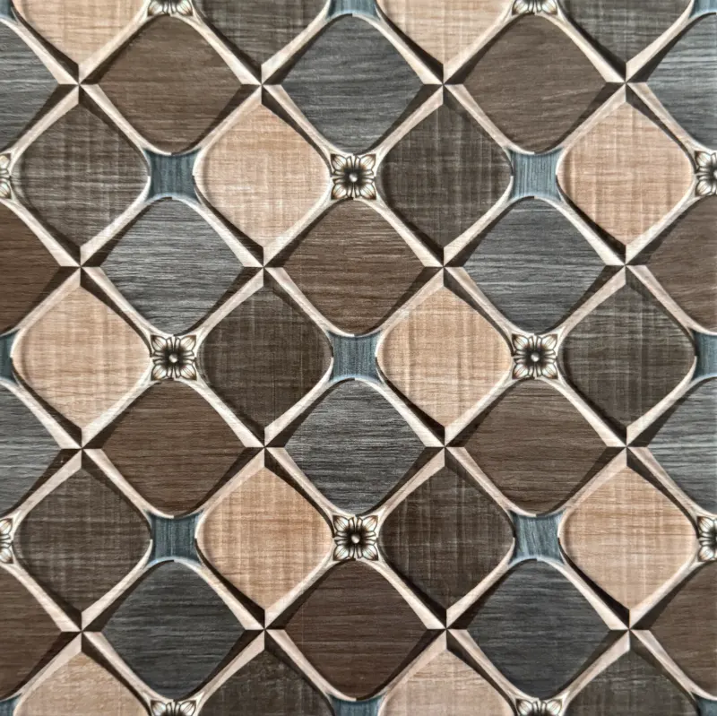 Carrelage décor relief losange bois 30x30 – LCS-12 (70013)