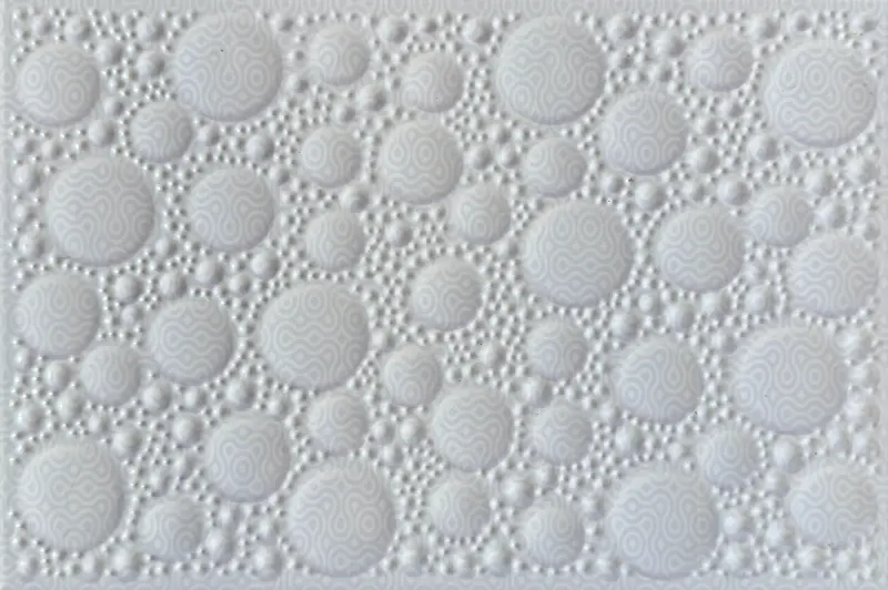 Carrelage mural relief cercles blanc 20x30 – 2025-L