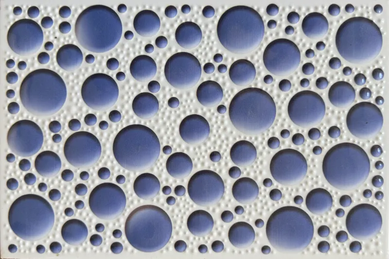 Carrelage mural relief bulles bleu 20x30 – 2027-D