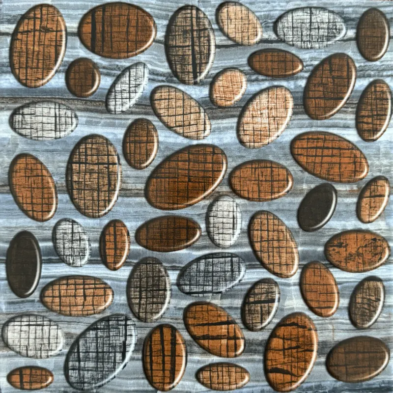 Carrelage mosaïque galets bruns 30x30 – 22002