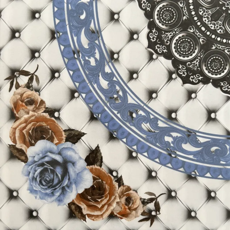 Carrelage décor capitonné fleurs 30x30 – 10670