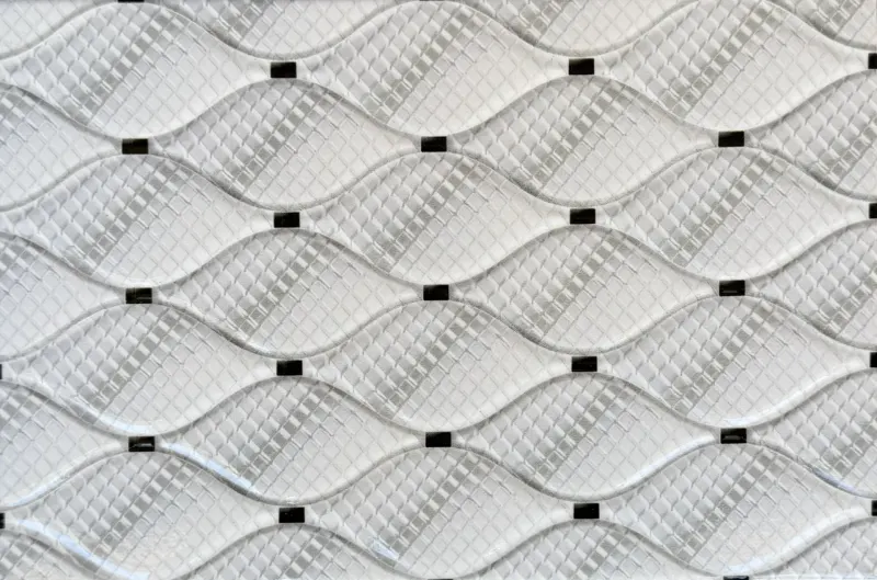 Faïence murale relief tressé blanc 20x30 – 5027-L