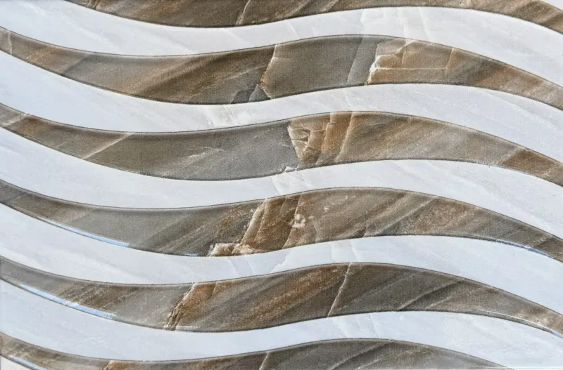 Faïence murale relief vagues onyx 20x30 – 5078-HL