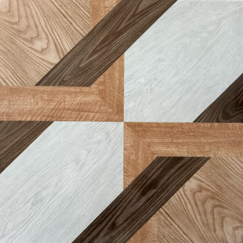 Carrelage imitation bois géométrique 40x40 – 21577
