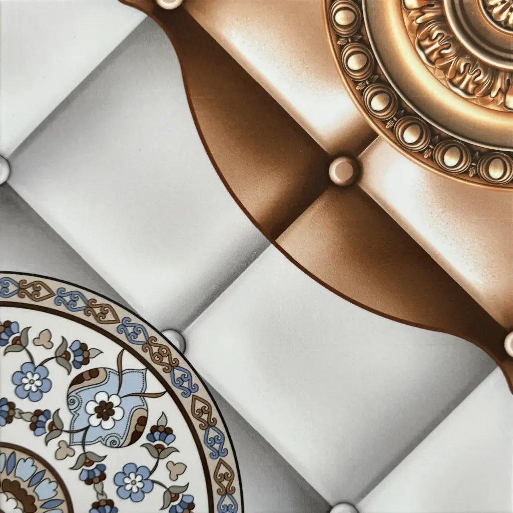 Carrelage décor baroque doré 30x30 – 10262