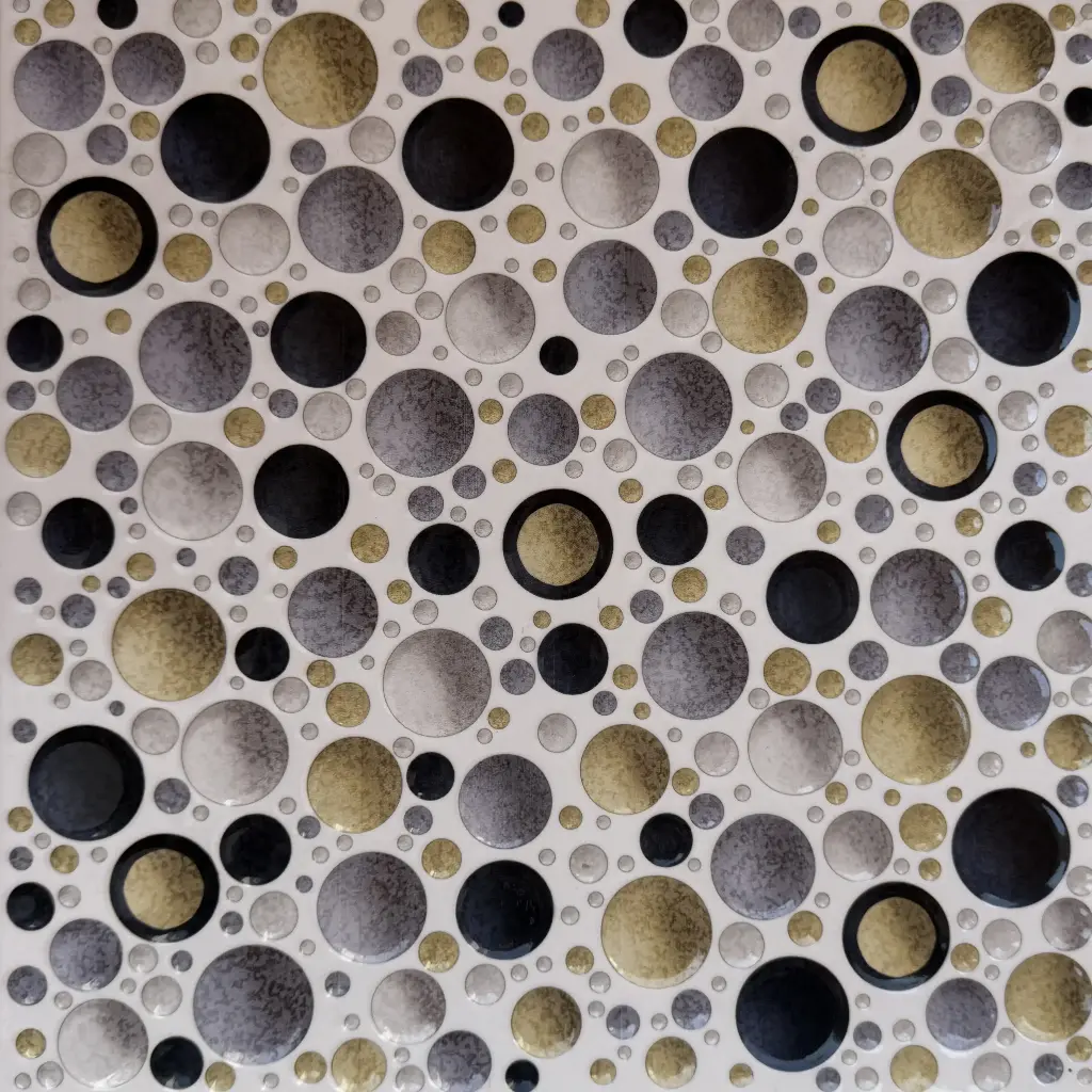 Carrelage décor cercles pailletés 30x30 – 20002
