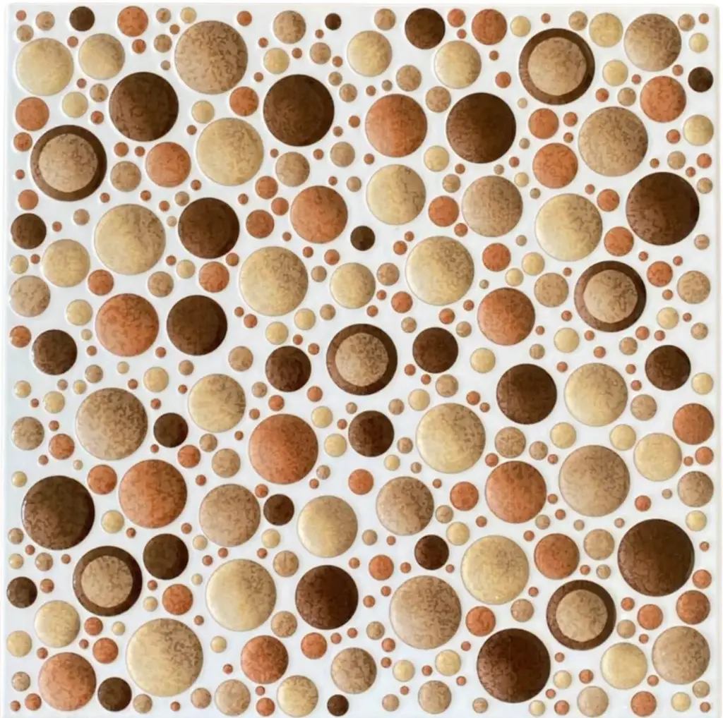 Carrelage décor bulles beige 30x30 – 20004