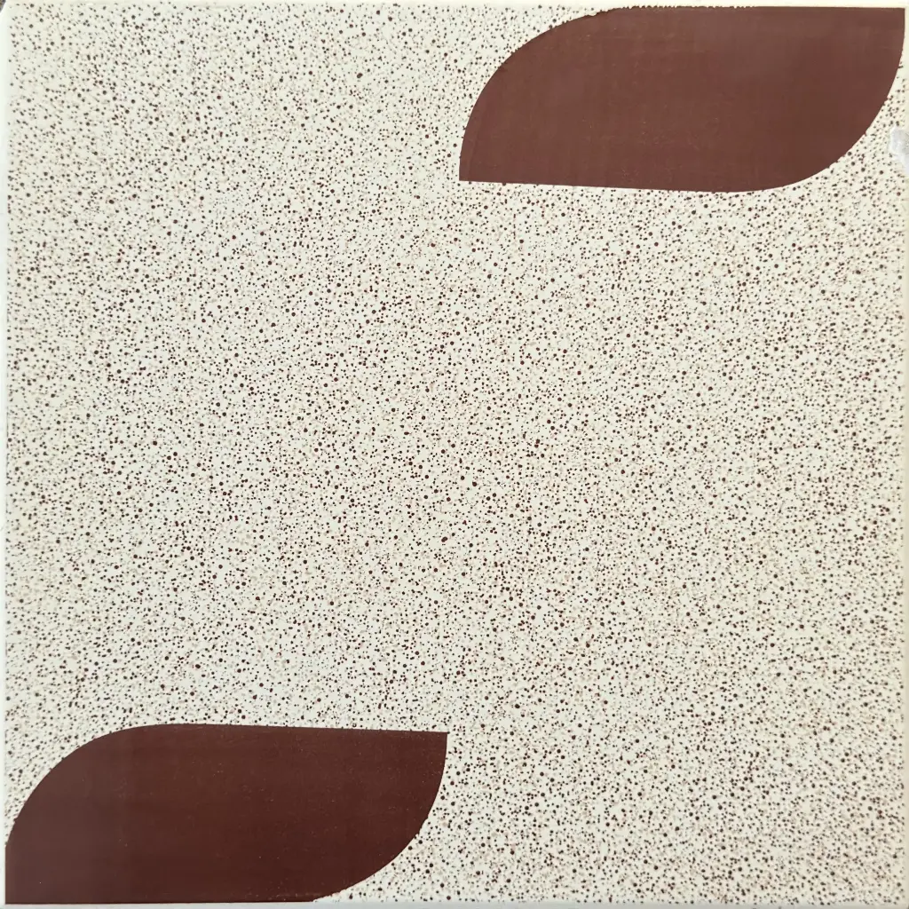 Carrelage granité beige à décor feuille 30x30 – 211