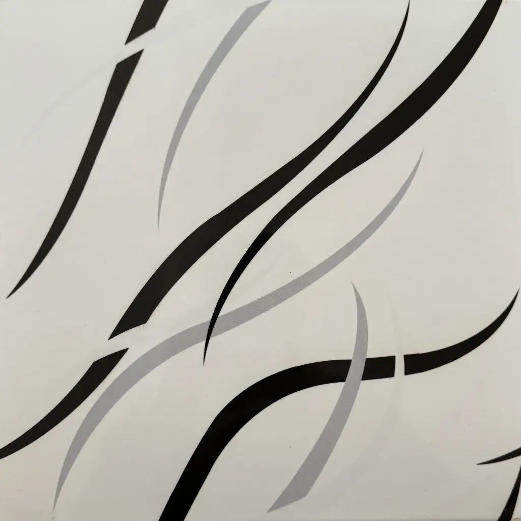 Carrelage décor lignes noir et blanc 30x30 – 30002