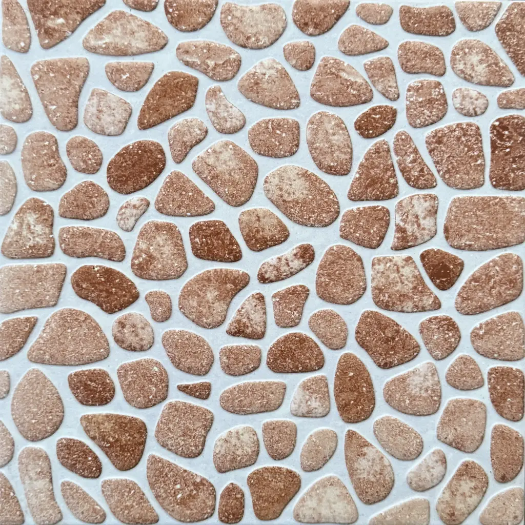 Carrelage mosaïque galets rosés 30x30 – 4804