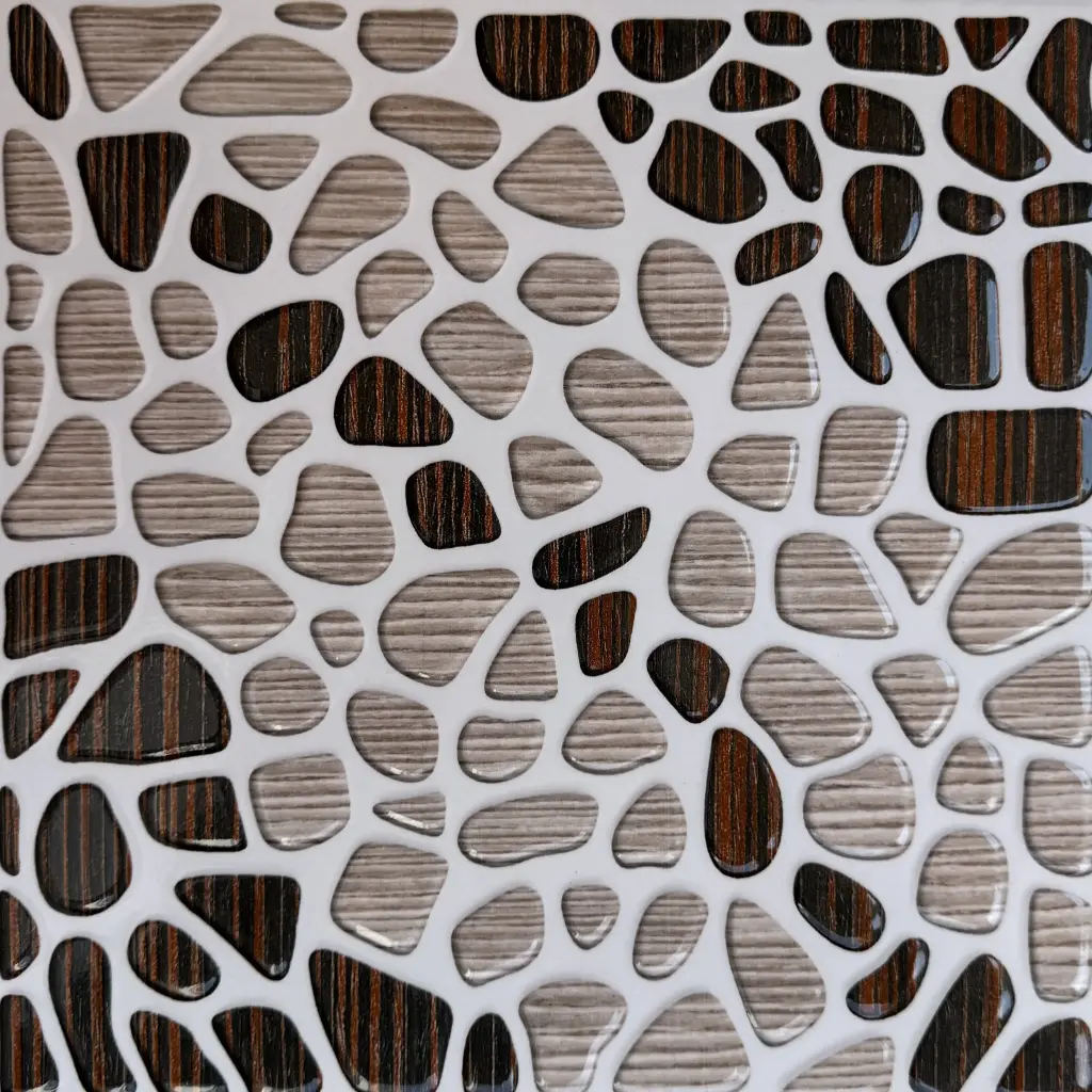 Carrelage mosaïque galets bois foncé 30x30 – 50006 (ORDINARY)