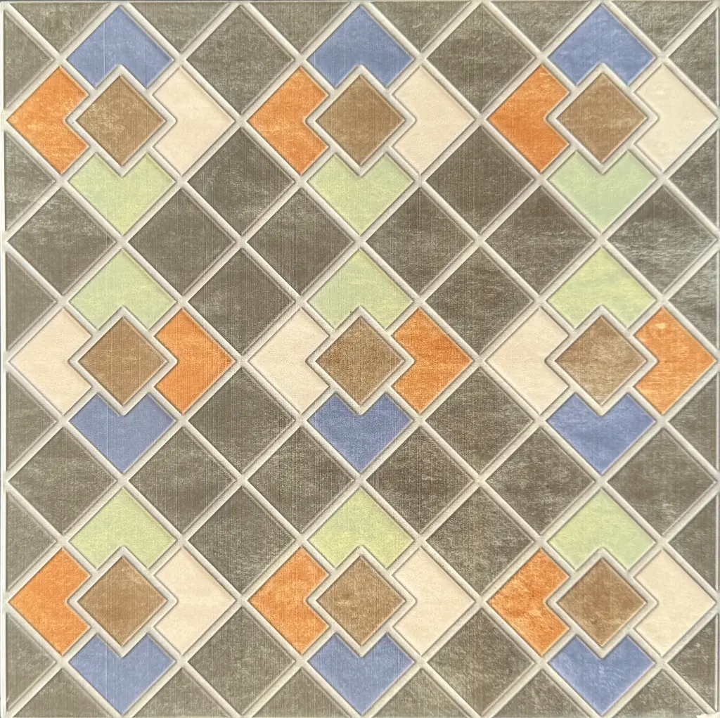 Carrelage décor géométrique multicolore 30x30 – 625