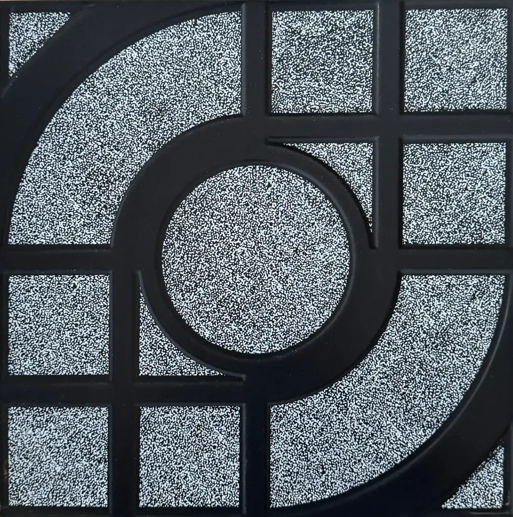 Carrelage décor géométrique noir et blanc 30x30 – ARC-203