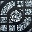 Carrelage décor géométrique noir et blanc 30x30 – ARC-203