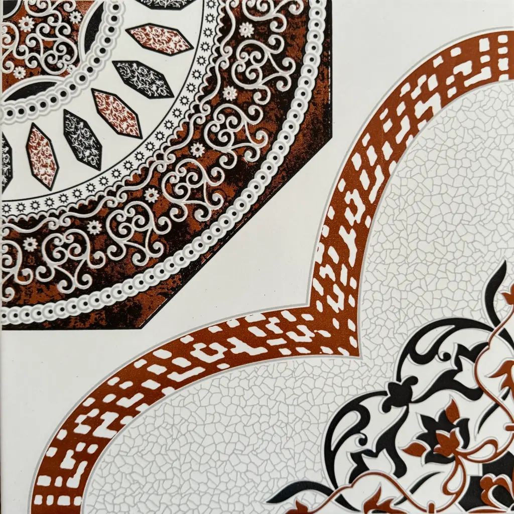 Carrelage décor mandala terracotta 30x30 – LCS-01