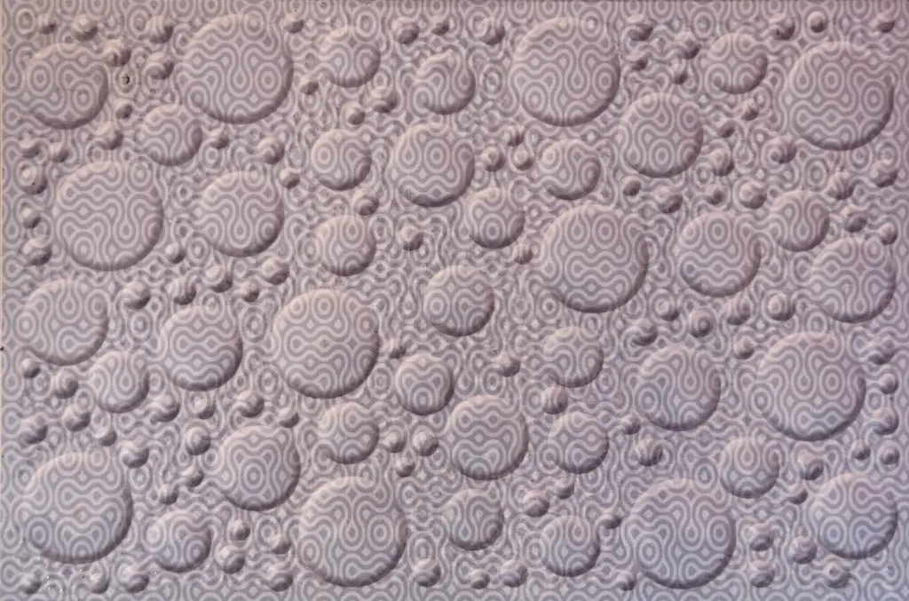Carrelage mural relief cercles gris 20x30 – 2025-D