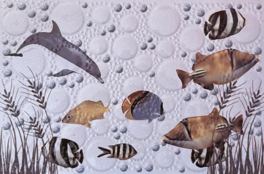 Carrelage mural décor marin poissons 20x30 – 2025-HL