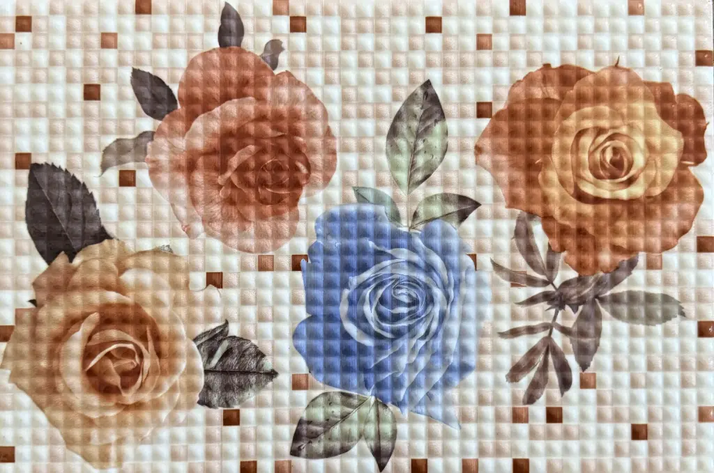 Carrelage mural fleurs roses 20x30 – 2026-HL-1