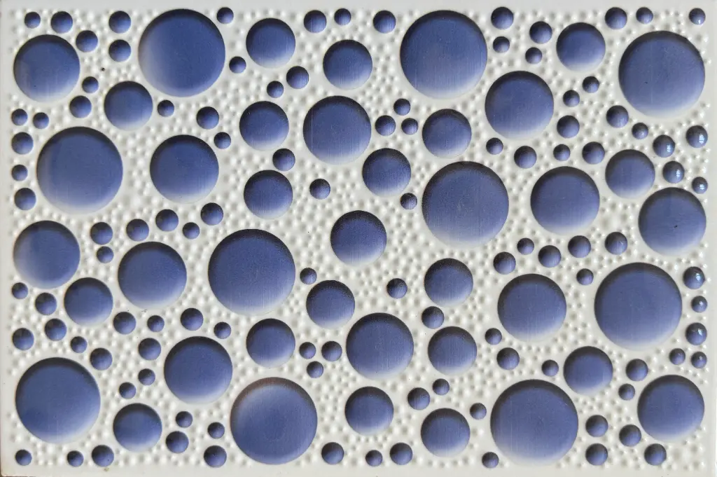 Carrelage mural relief bulles bleu 20x30 – 2027-D