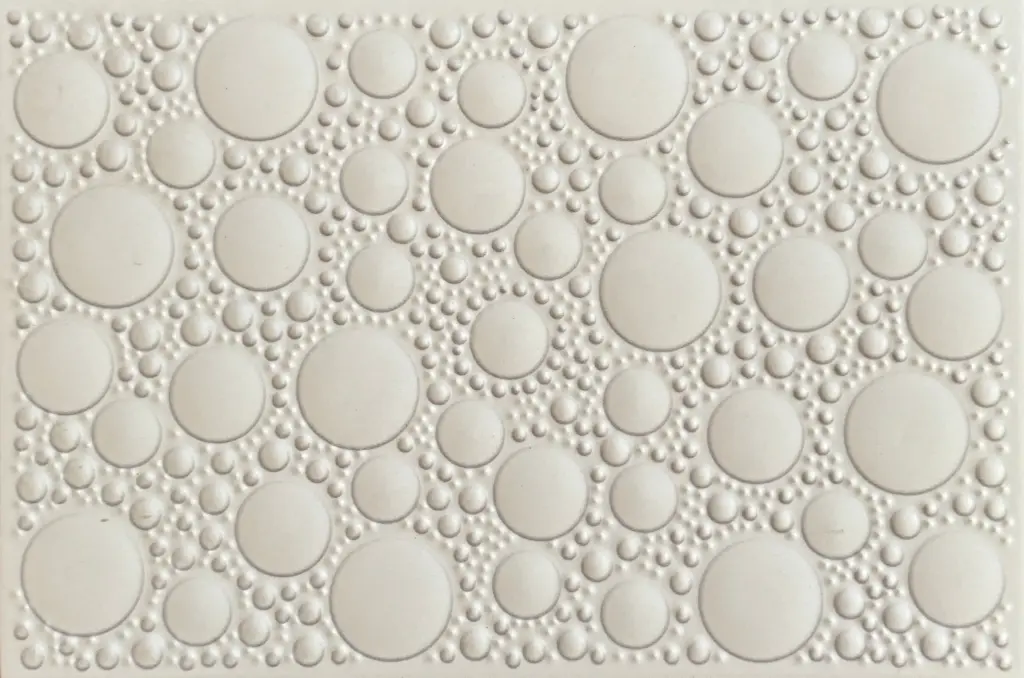 Carrelage mural relief bulles blanc 20x30 – 3014-L