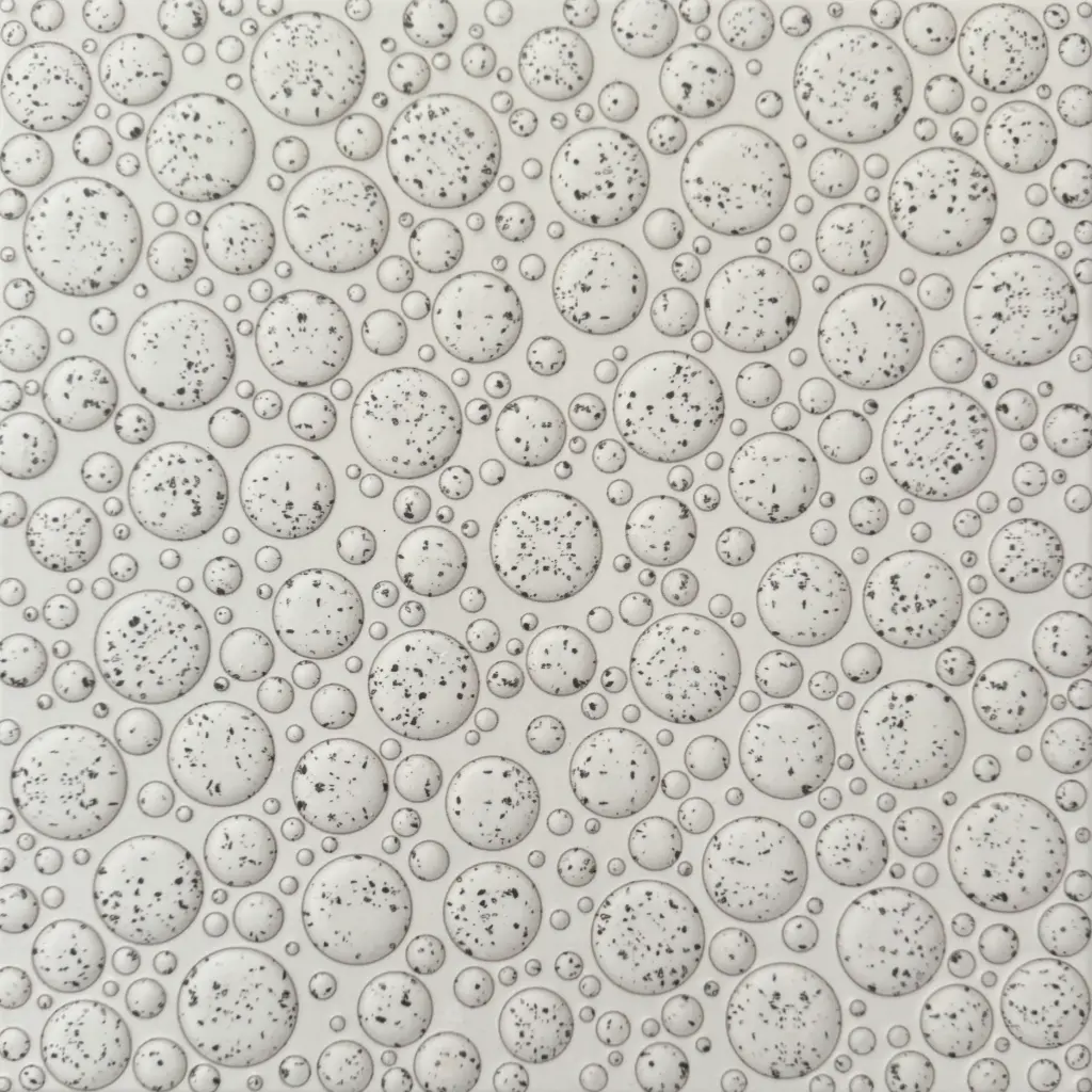 Carrelage relief bulles blanc 30x30 – 2168
