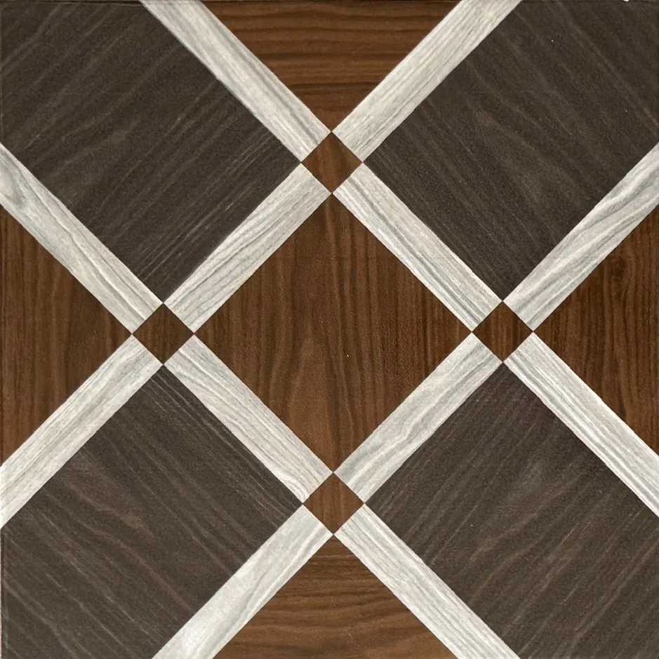 Carrelage décor géométrique bois losange 30x30 – F-132